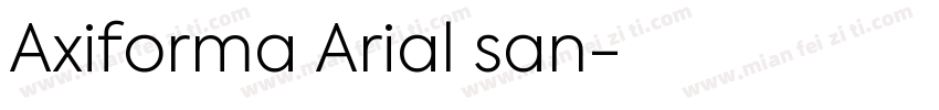 Axiforma Arial san字体转换